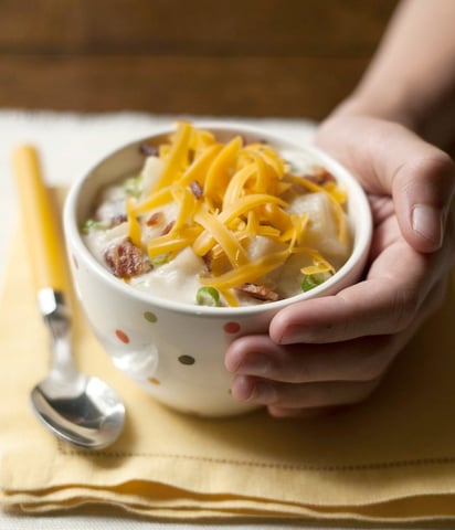 Baked Potato Soup for the Slow Cooker